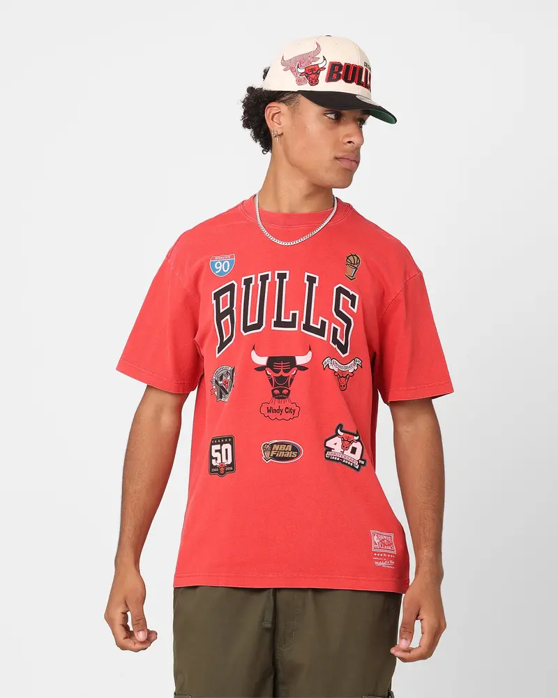 Mitchell & Ness Chicago Bulls Highway Logo T-Shirt Bulls Red 1