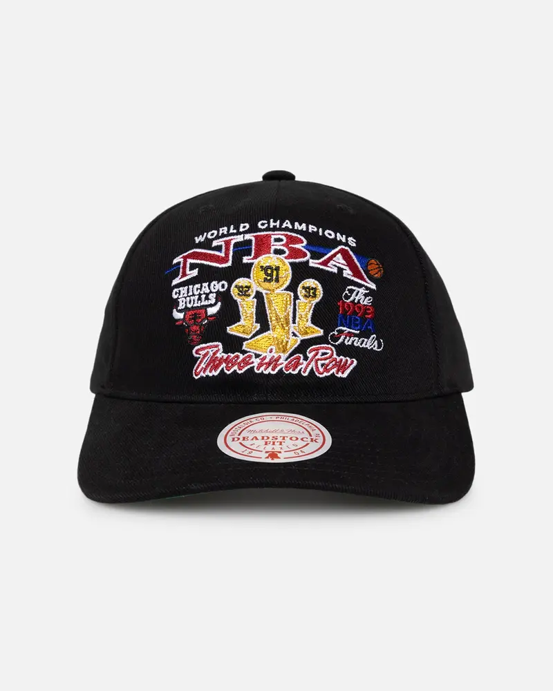 Mitchell & Ness Chicago Bulls Nba Finals Pro Crown Snapback Black 1