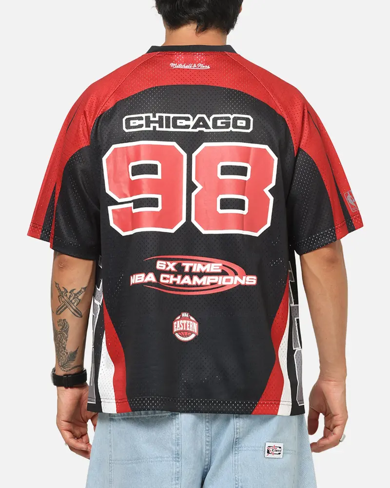 Mitchell & Ness Chicago Bulls Warehouse Rave Jersey Black/Red 1