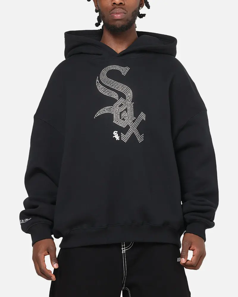 Mitchell & Ness Chicago White Sox Rhinestone Hoodie Faded Black 1