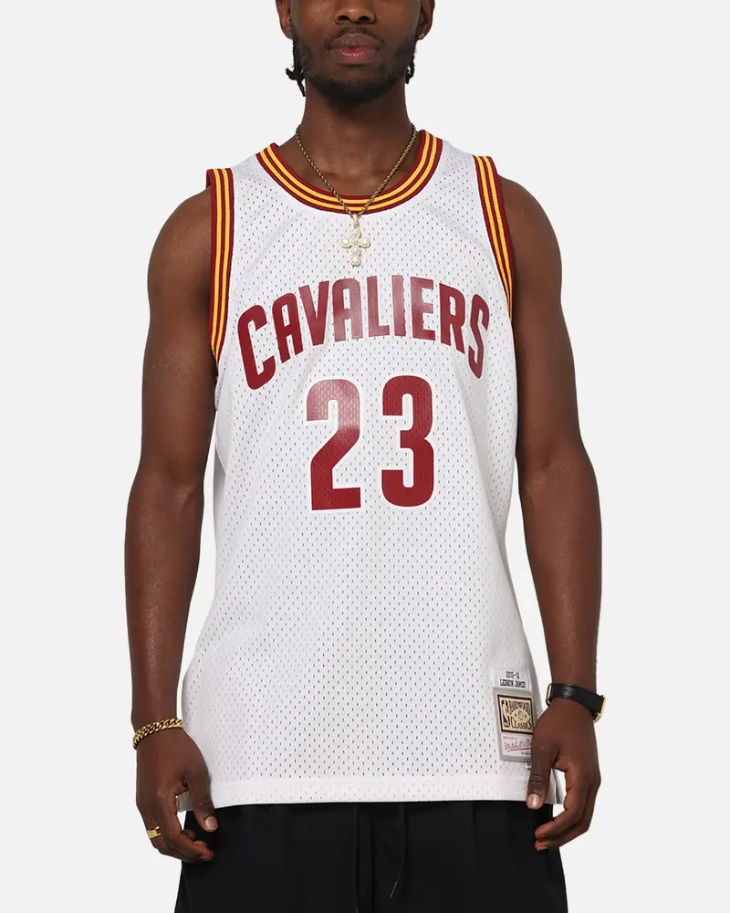 Mitchell & Ness Cleveland Cavaliers Lebron James 2015 Swing Jersey White 1