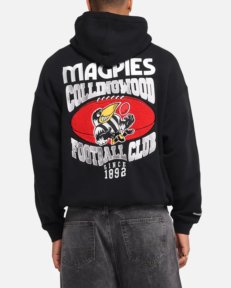 Mitchell & Ness Collingwood Magpies Team Hoodie Solid Black 1