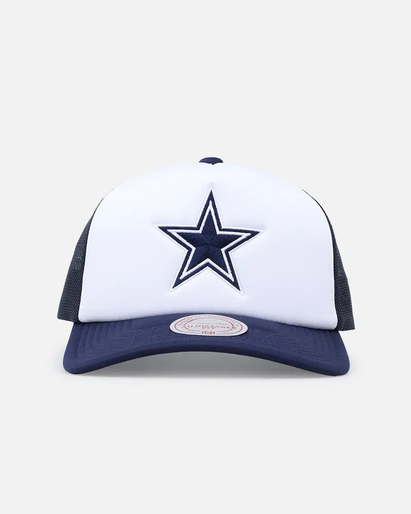 Mitchell & Ness Dallas Cowboys Logo Foam Trucker Snapback Blue/White 1