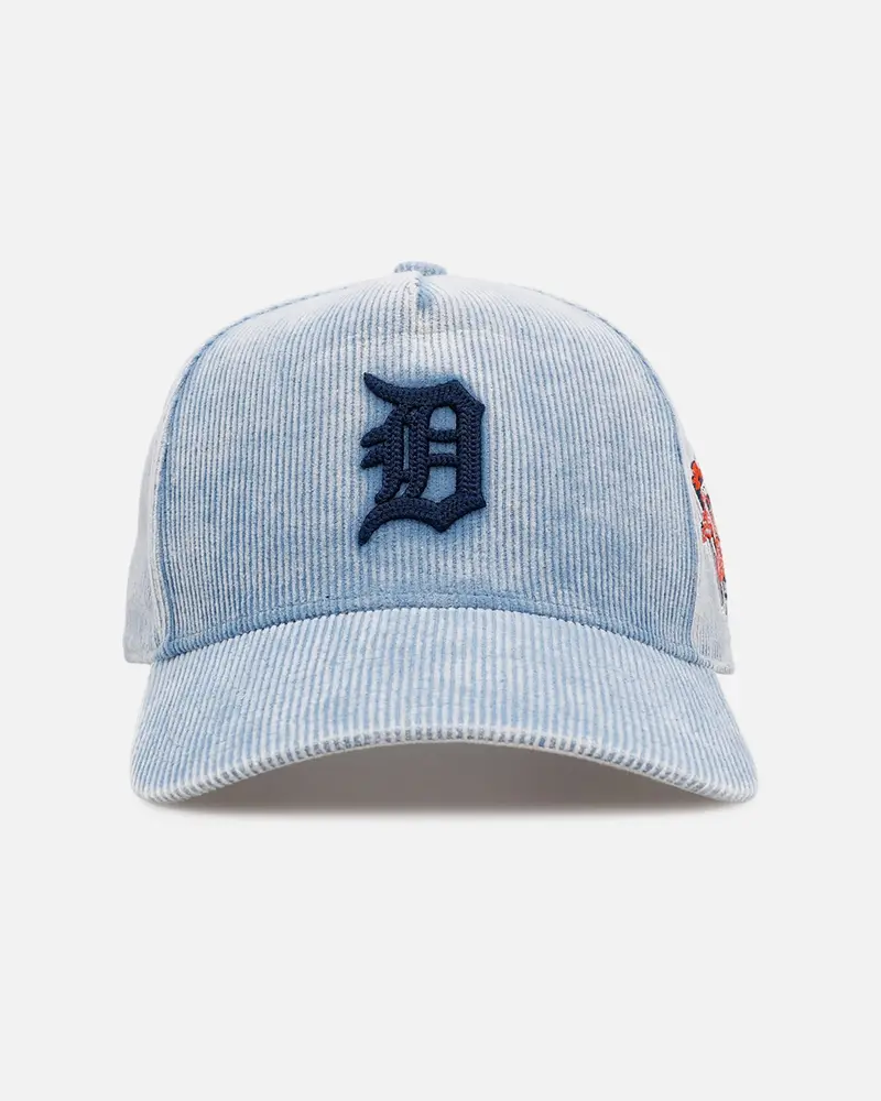 Mitchell & Ness Detroit Tigers 'Dusty Cord' Pro Pinch Snapback Light Blue 1