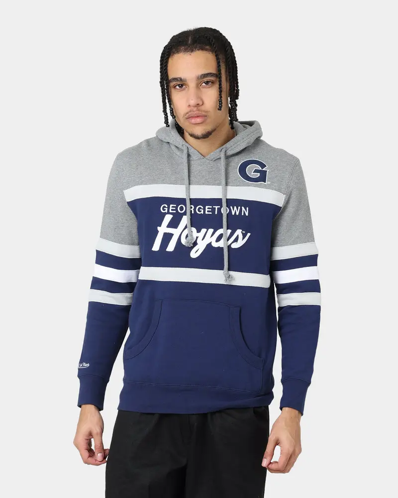 Mitchell & Ness Georgetown Hoyas Head Coach Hoodie Navy 1
