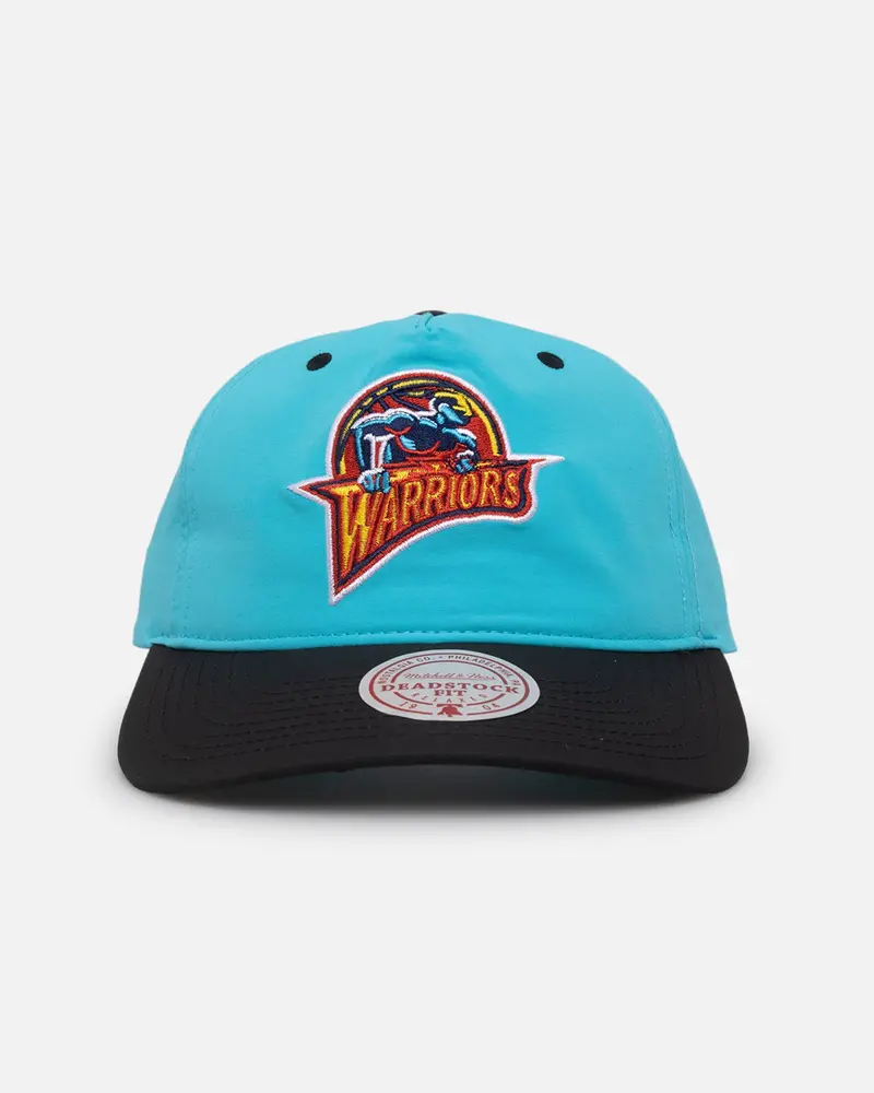 Mitchell & Ness Golden State Warriors Nylon Deadstock 2-Tone Snapback Neon Blue/Black 1