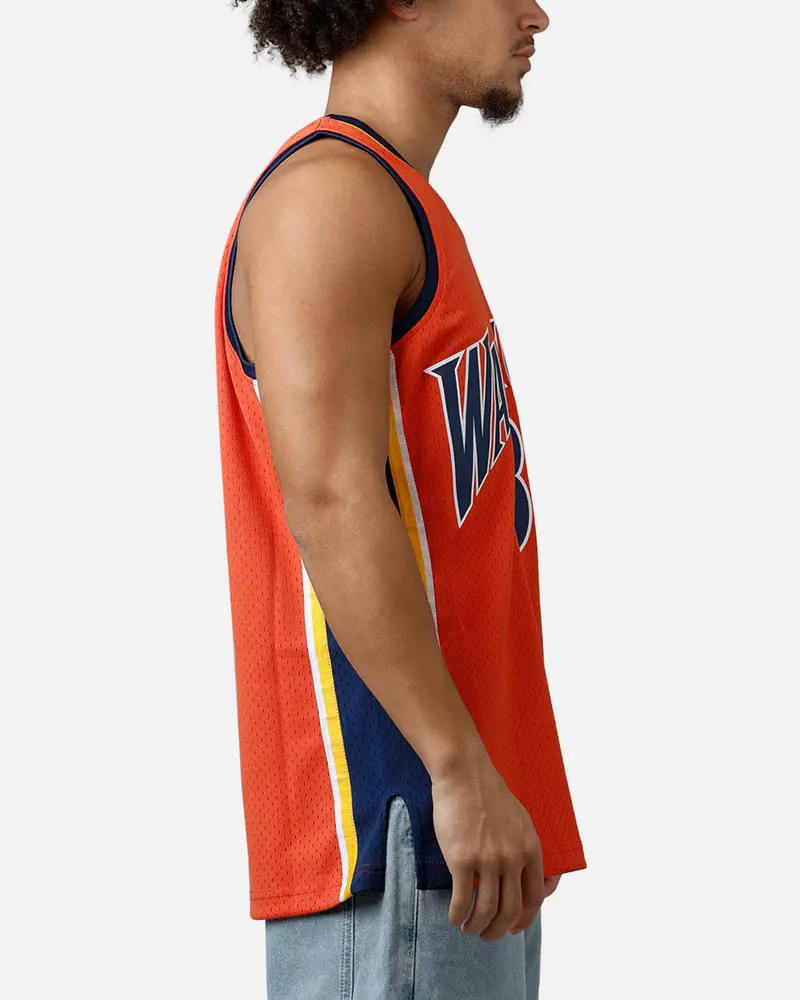 Mitchell & Ness Golden State Warriors Stephen Curry 2010 Swingman Jersey Orange 4