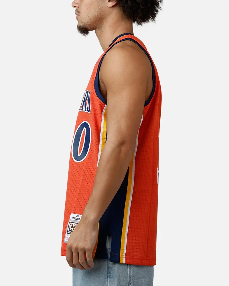 Mitchell & Ness Golden State Warriors Stephen Curry 2010 Swingman Jersey Orange 5