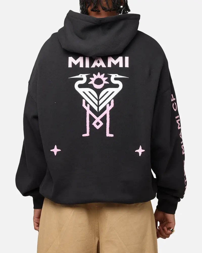 Mitchell & Ness Inter Miami Cf Angles Hoodie Faded Black 1