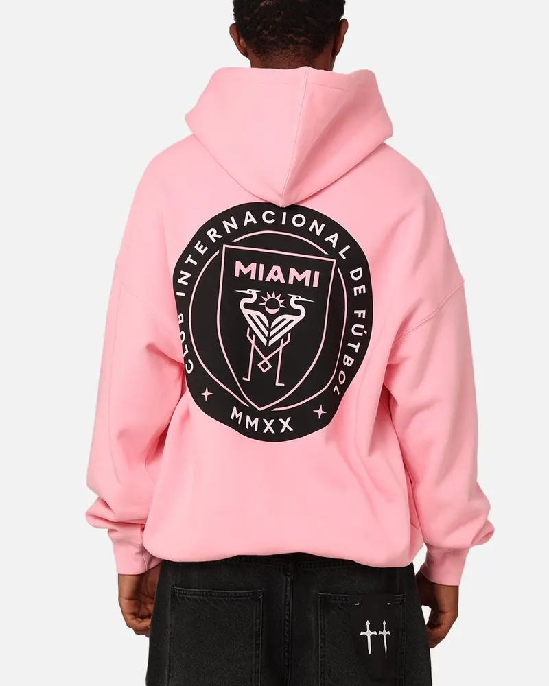 Mitchell & Ness Inter Miami Cf Logo Hit Hoodie Light Pink 1