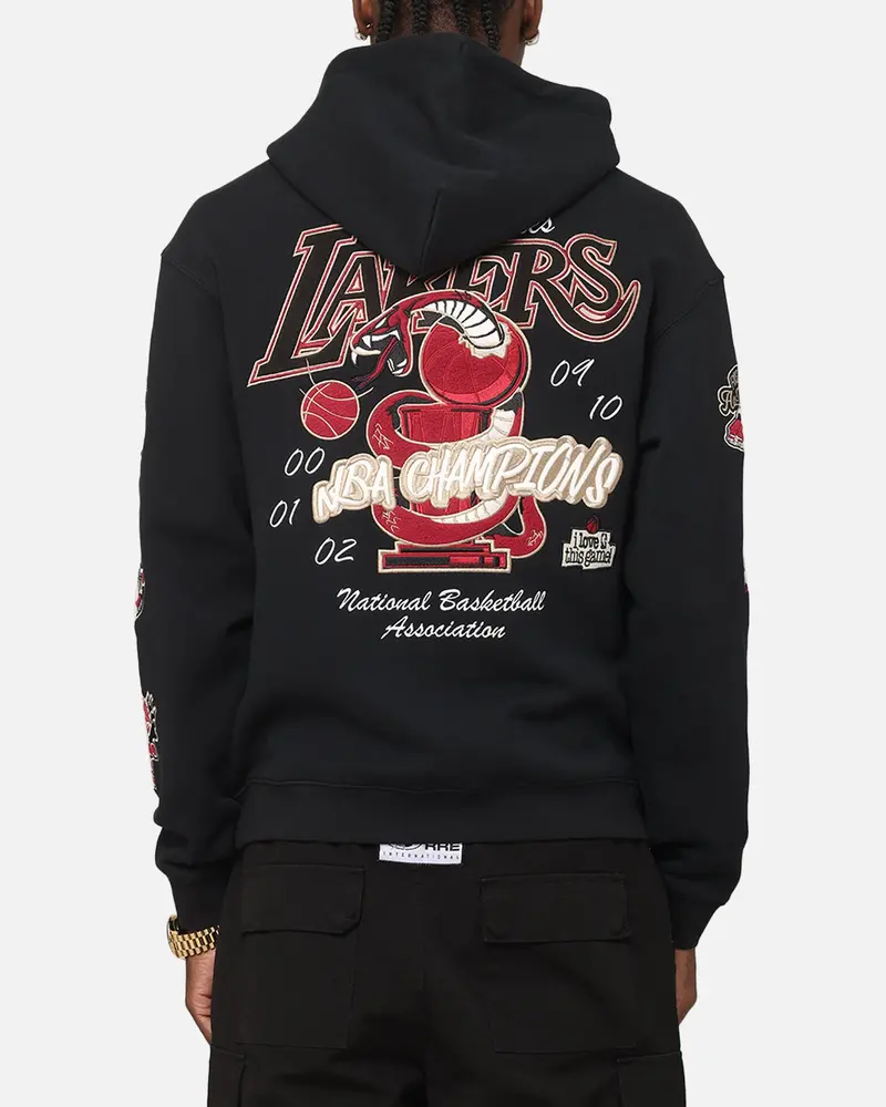 Mitchell & Ness La Lakers First Team Gold Hoodie Faded Black 1