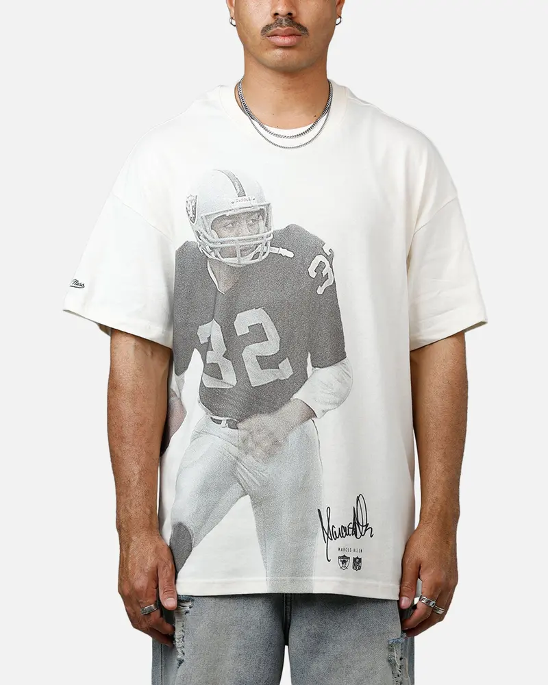 Mitchell & Ness Las Vegas Raiders Bo Jackson T-Shirt Unbleached 1