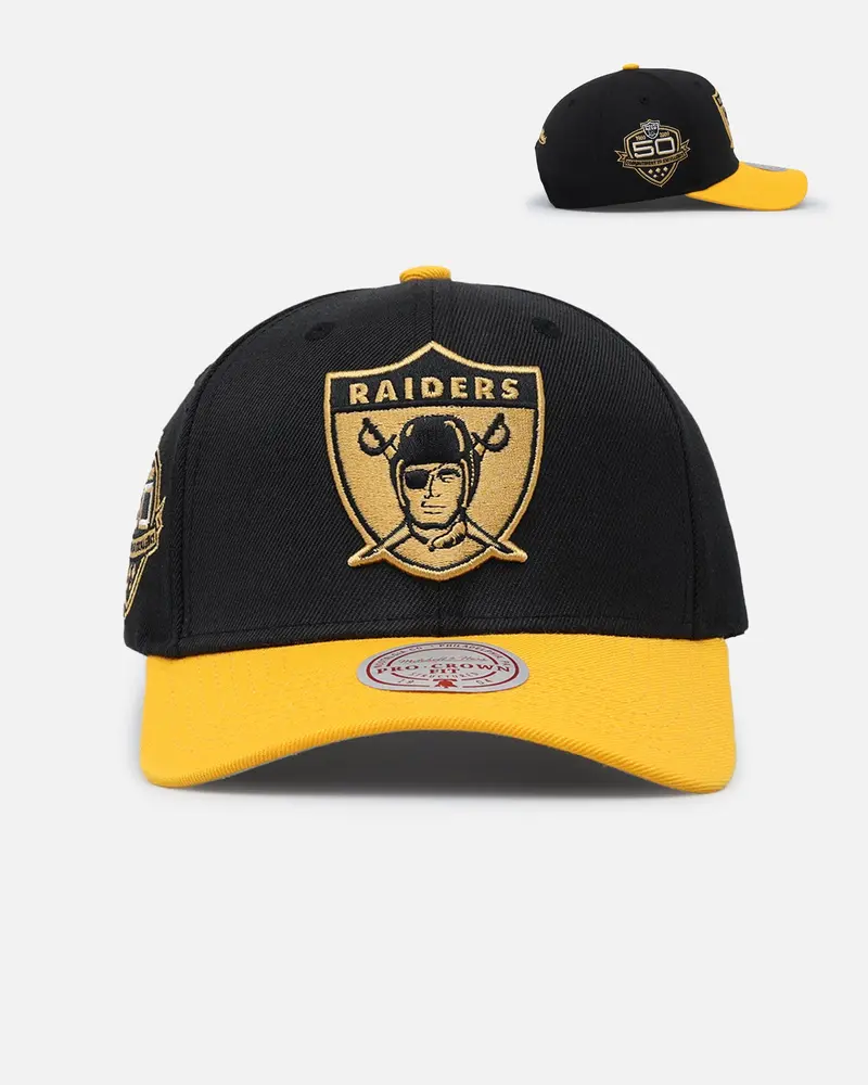 Mitchell & Ness Las Vegas Raiders "Enter The Dragon" Pro Crown Snapback Black/Ochre 1
