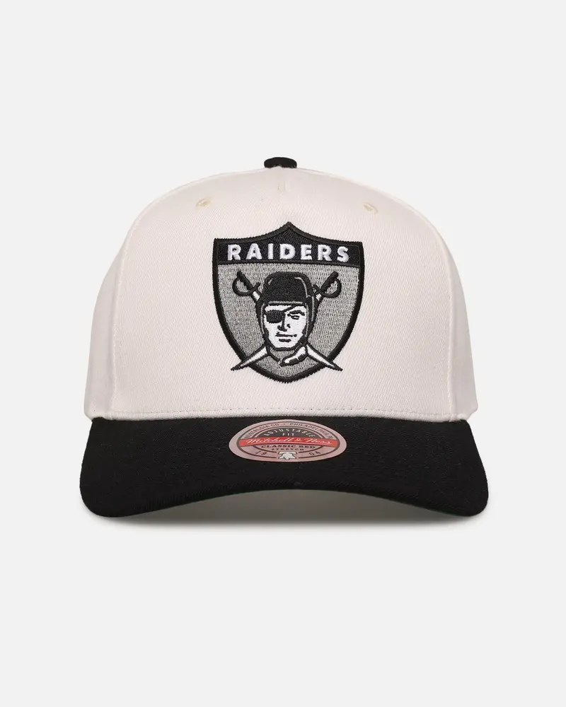 Mitchell & Ness Las Vegas Raiders 'Go Team Go' Mvp Snapback Off White/Black 1