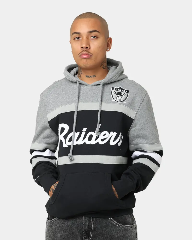 Mitchell & Ness Las Vegas Raiders Head Coach Hoodie Black/Grey 1