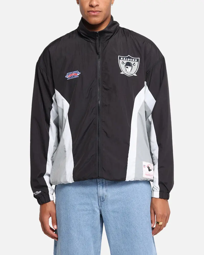 Mitchell & Ness Las Vegas Raiders Nylon Track Jacket Black/Grey 1