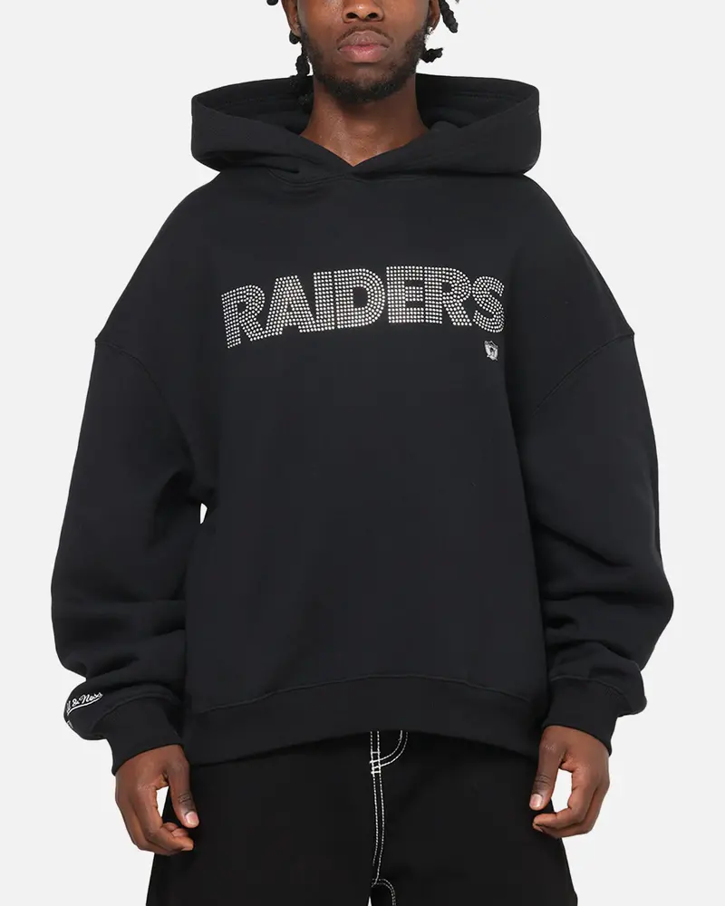 Mitchell & Ness Las Vegas Raiders Rhinestone Hoodie Faded Black 1