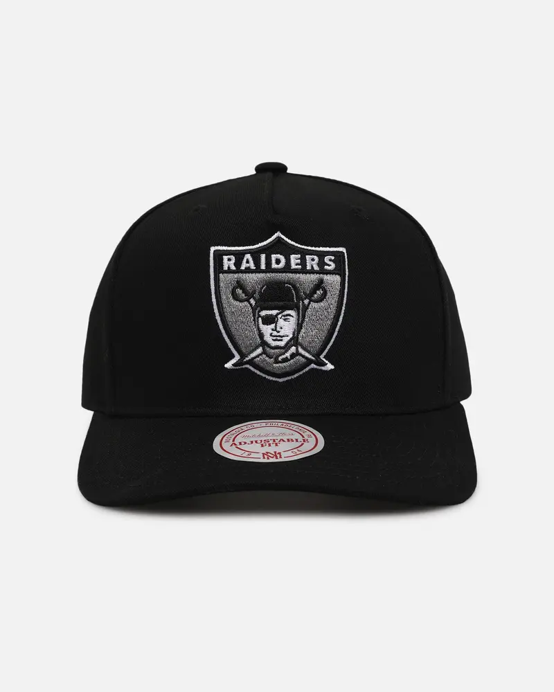 Mitchell & Ness Las Vegas Raiders Team Colour Logo Mvp Snapback Black 1