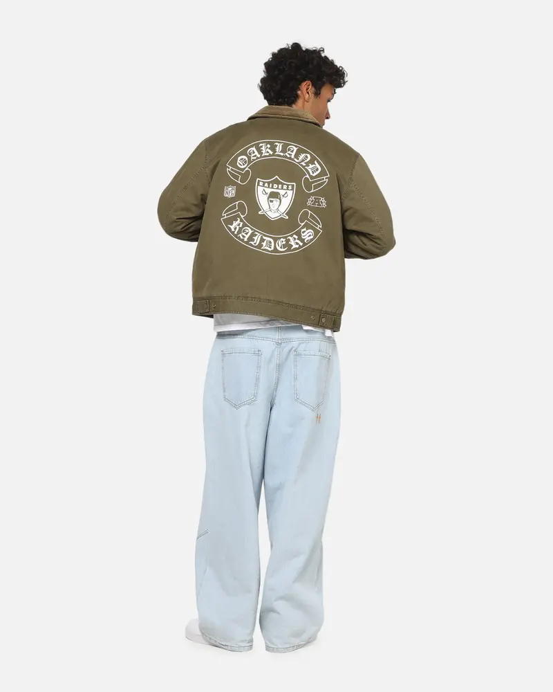 Mitchell & Ness Las Vegas Raiders Workwear Jacket Military 3