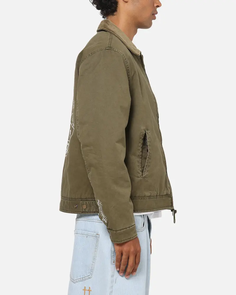 Mitchell & Ness Las Vegas Raiders Workwear Jacket Military 5