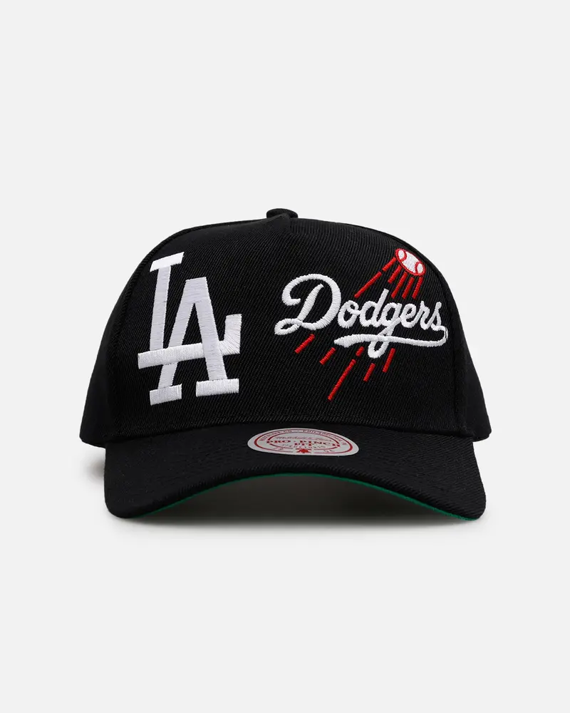 Mitchell & Ness Los Angeles Dodgers 'Busted' Pro Pinch Snapback Black 1