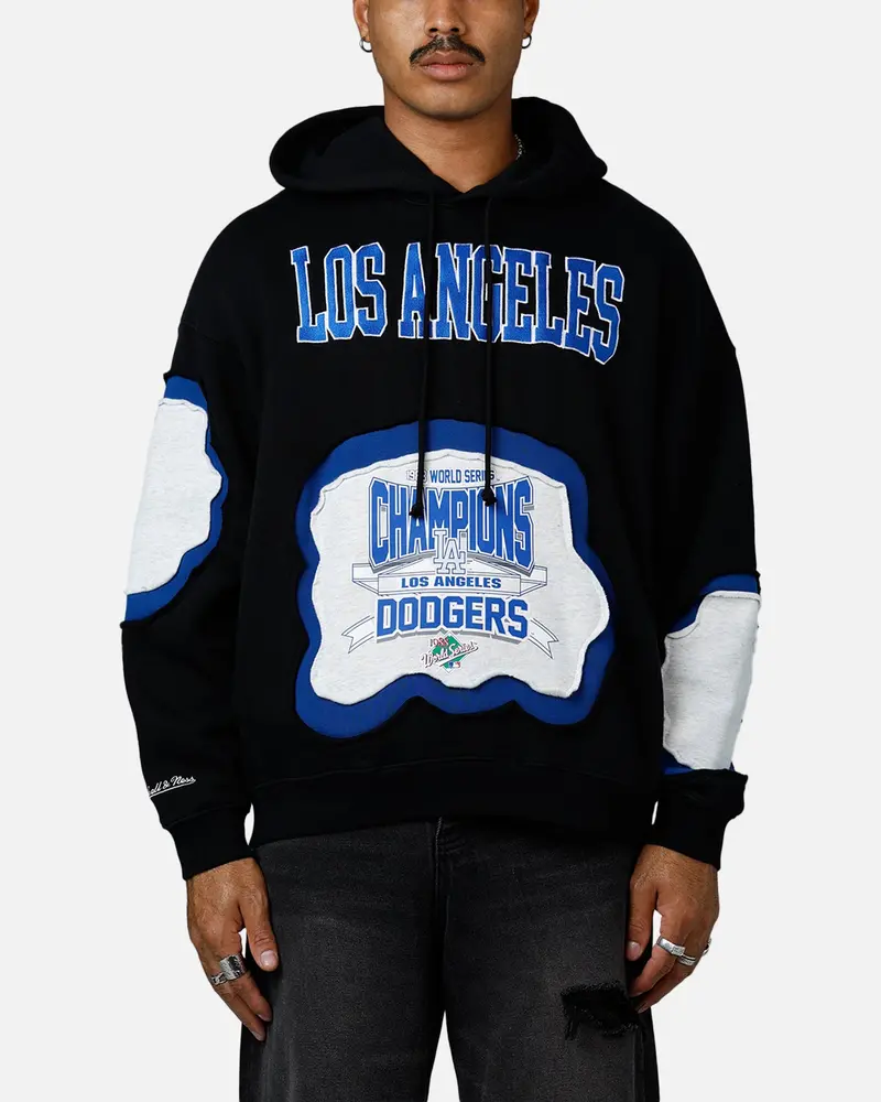 Mitchell & Ness Los Angeles Dodgers C&S Hoodie Faded Black 1