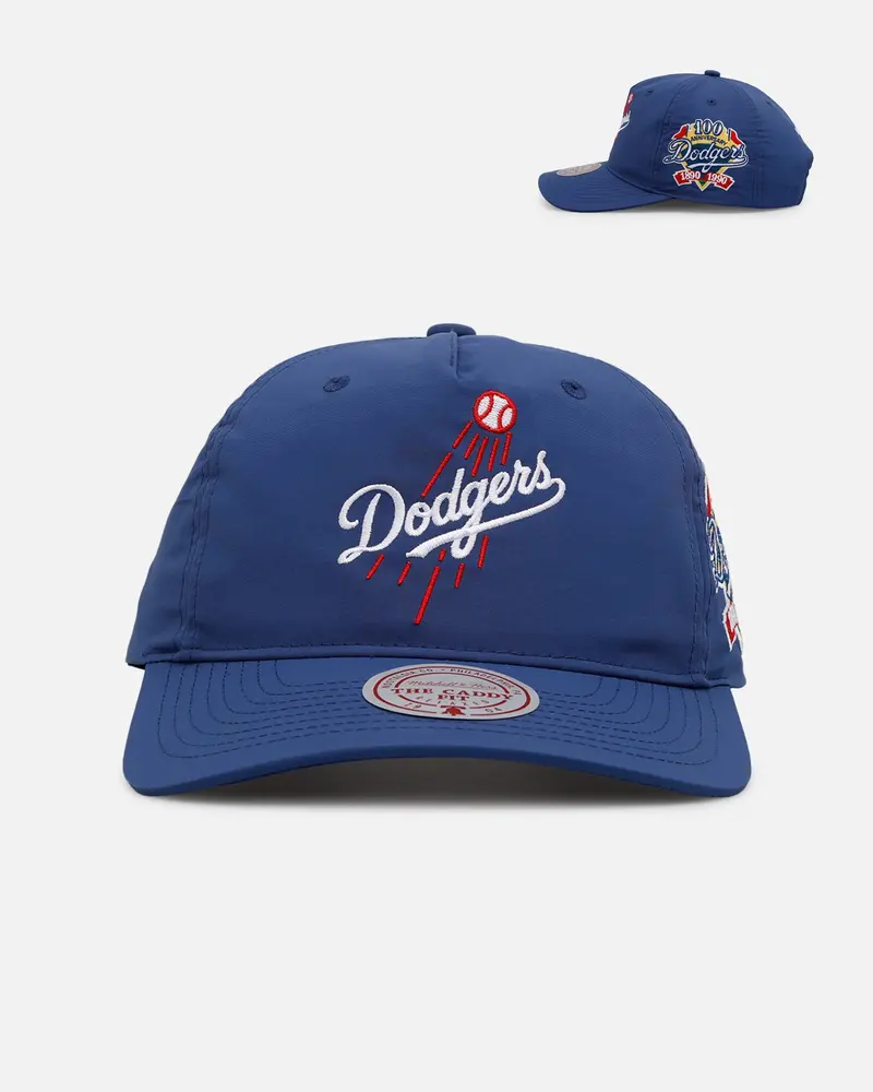 Mitchell & Ness Los Angeles Dodgers 'Matte Nylon 2.0' Caddy Fit Snapback Blue 1