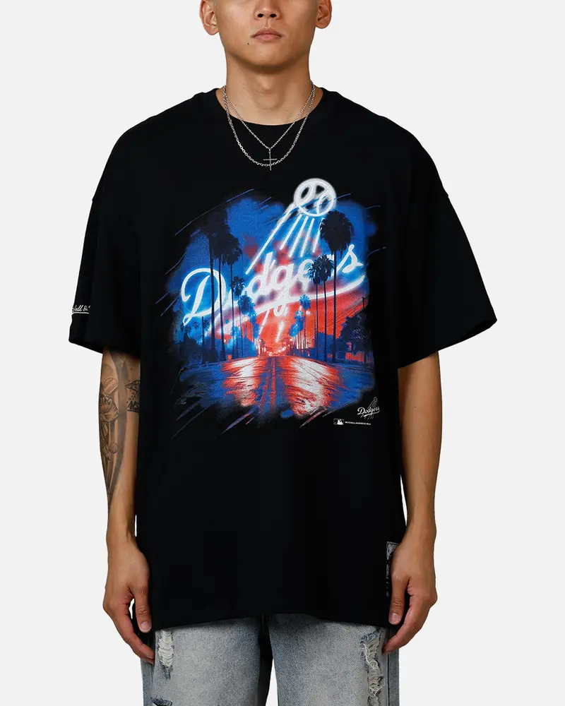 Mitchell & Ness Los Angeles Dodgers Soaring T-Shirt Black 1