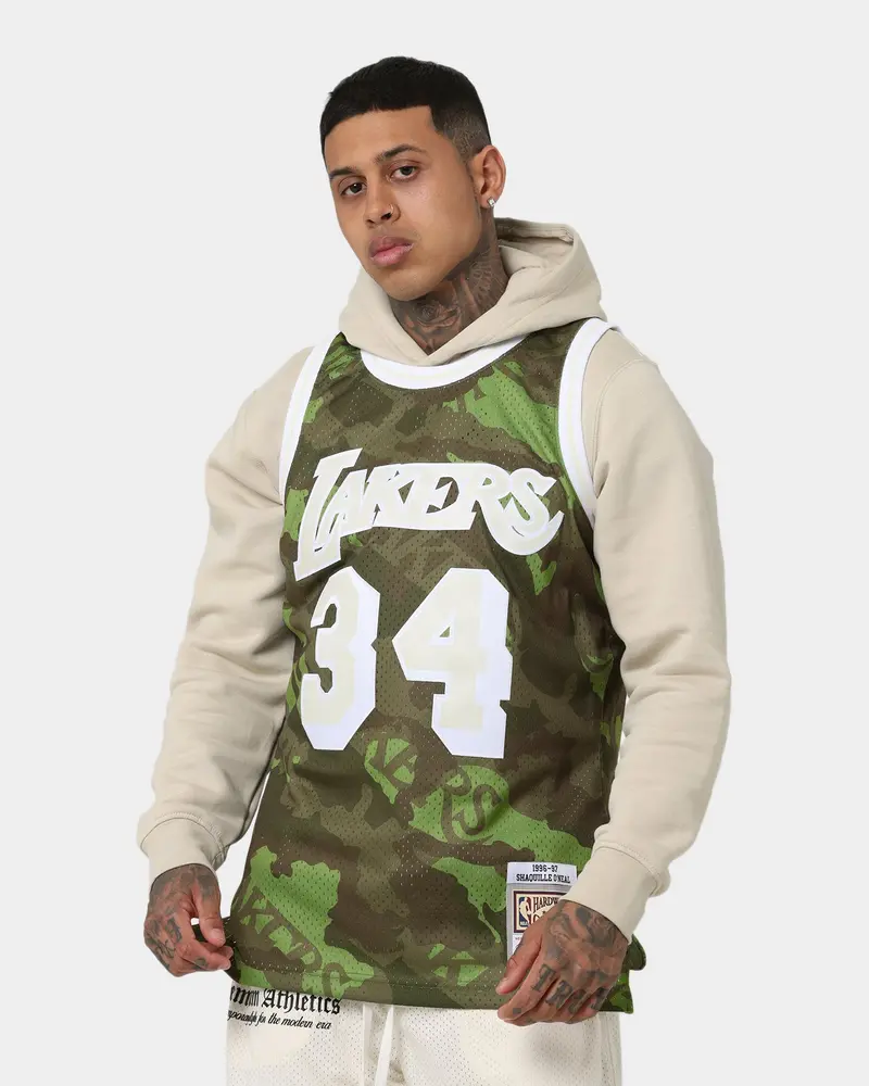 Mitchell & Ness Los Angeles Lakers '96-'97 Camo Swing Jersey Green Camo 1