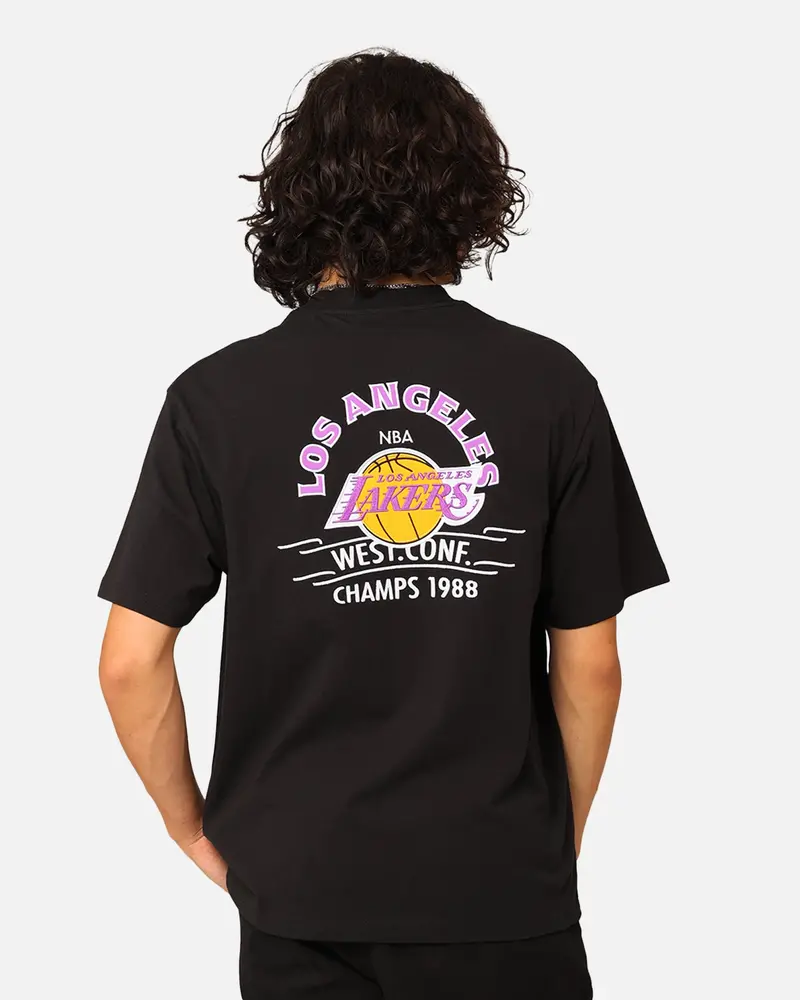 Mitchell & Ness Los Angeles Lakers Arch T-Shirt Faded Black 1