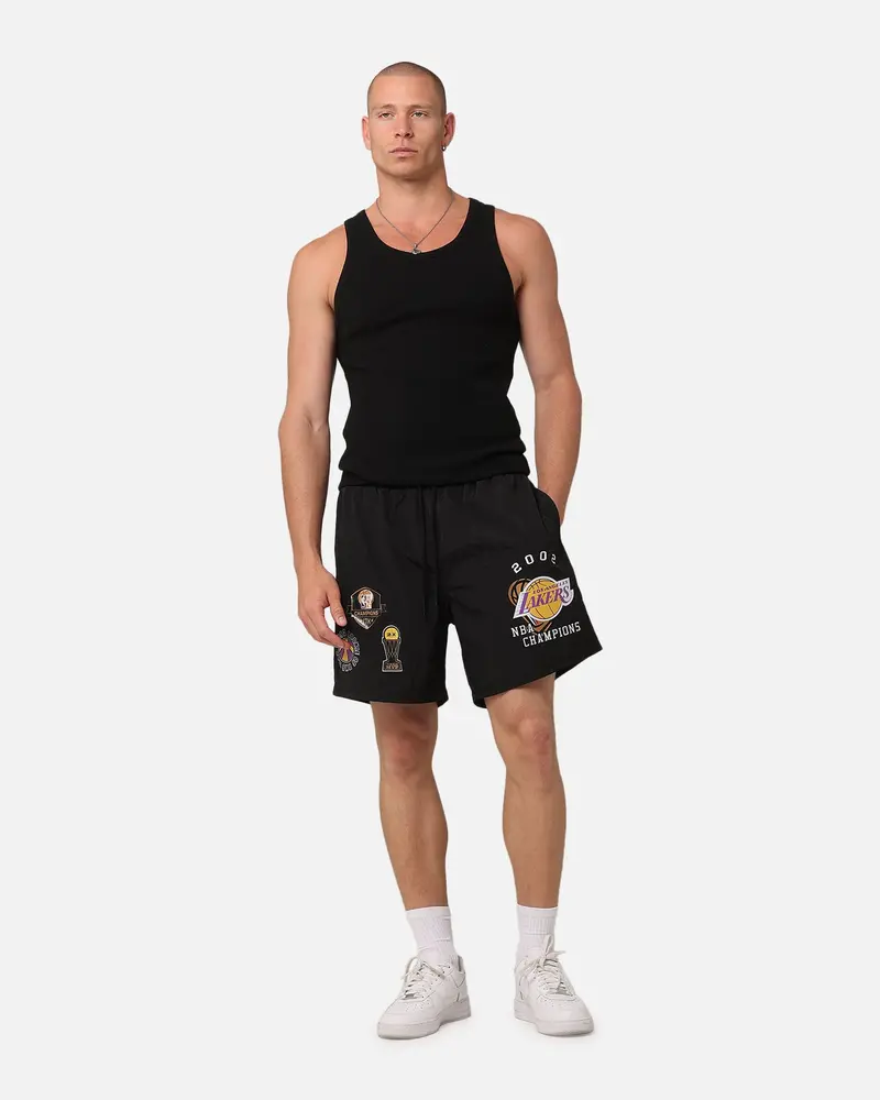 Mitchell & Ness Los Angeles Lakers Champs Nylon Shorts Black 2