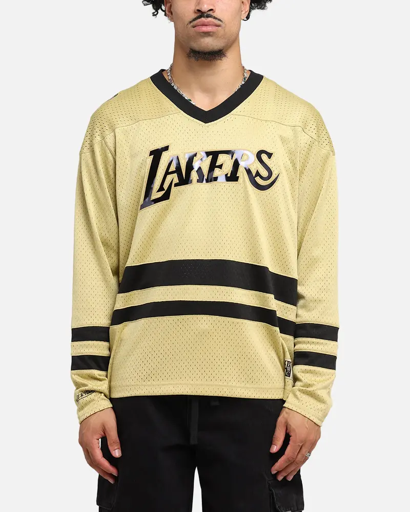 Mitchell & Ness Los Angeles Lakers Chrome Jersey Khaki 1