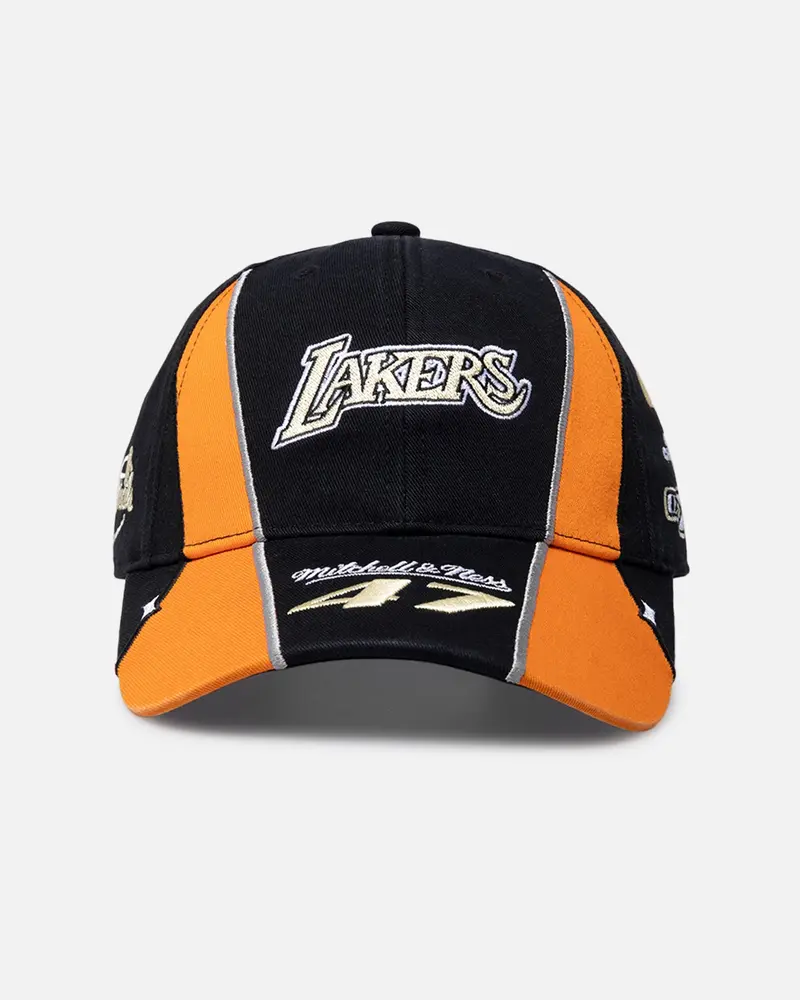 Mitchell & Ness Los Angeles Lakers Circuit Strapback Black/Orange 1