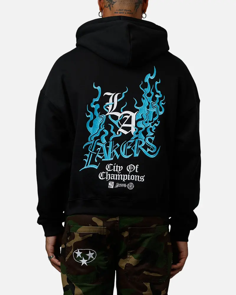 Mitchell & Ness Los Angeles Lakers City Of Champions Hoodie Black 1