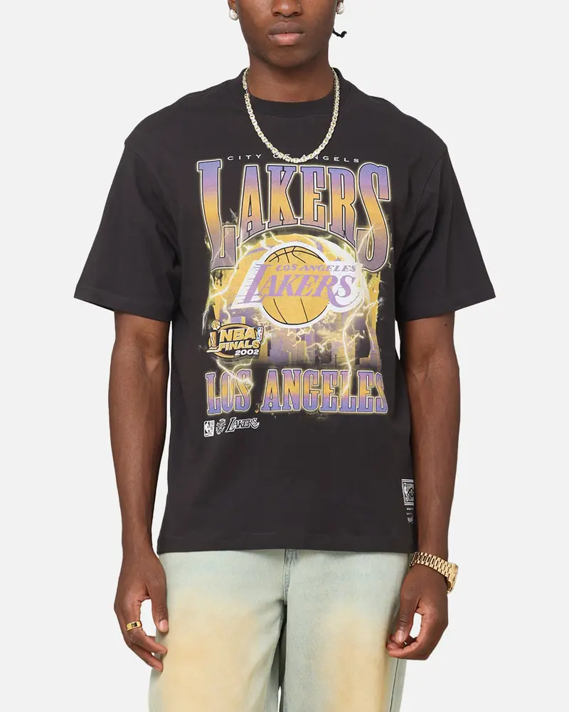 Mitchell & Ness Los Angeles Lakers City Strike T-Shirt Faded Black 1