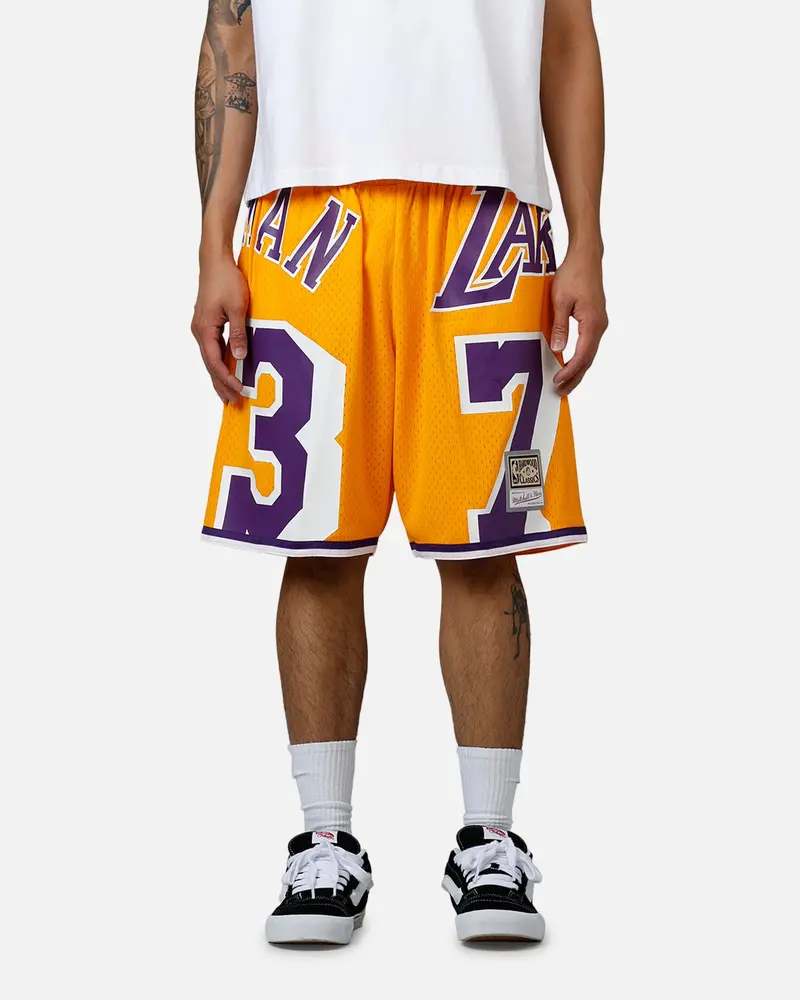 Mitchell & Ness Los Angeles Lakers Dennis Rodman Maxxed Out Shorts Yellow/Purple 1