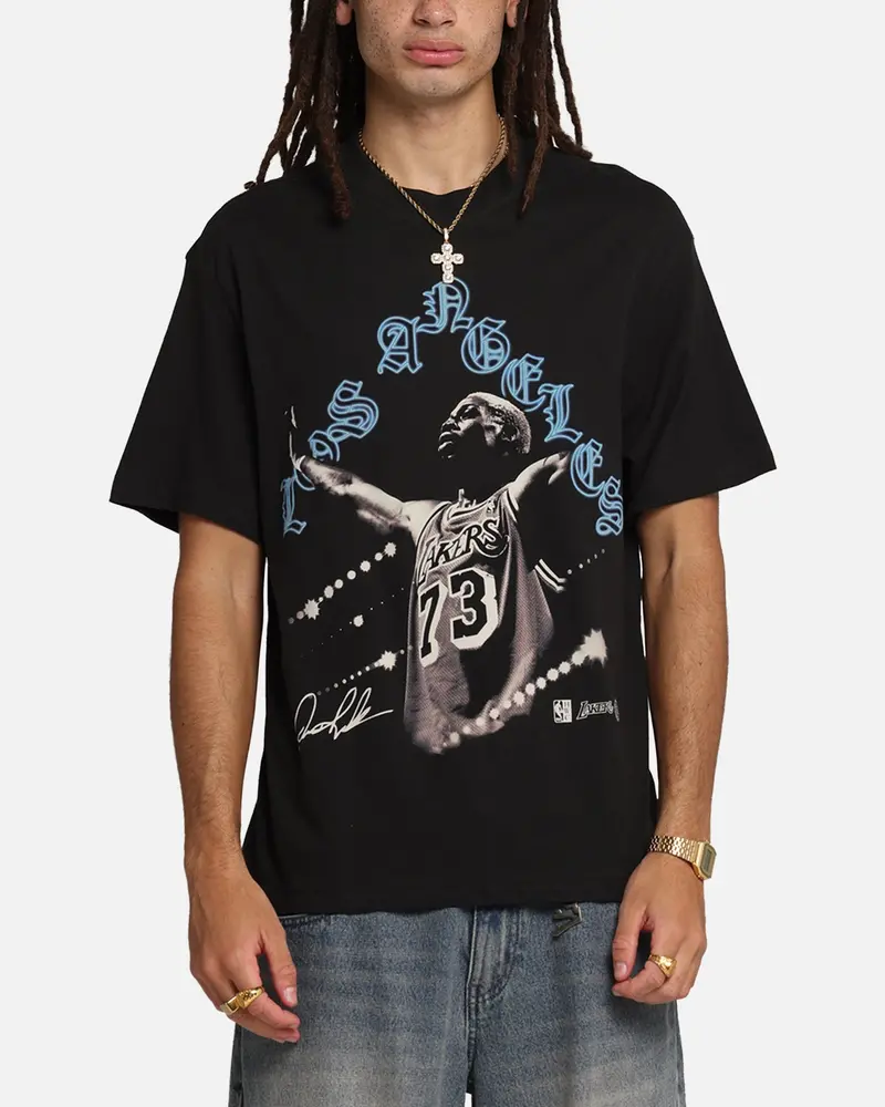 Mitchell & Ness Los Angeles Lakers Dennis Rodman Xray Glow T-Shirt Black 1