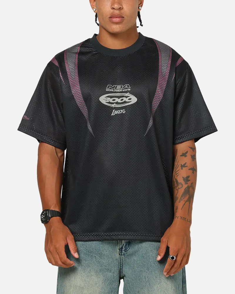 Mitchell & Ness Los Angeles Lakers Festival Jersey Black/Slate/Red 1
