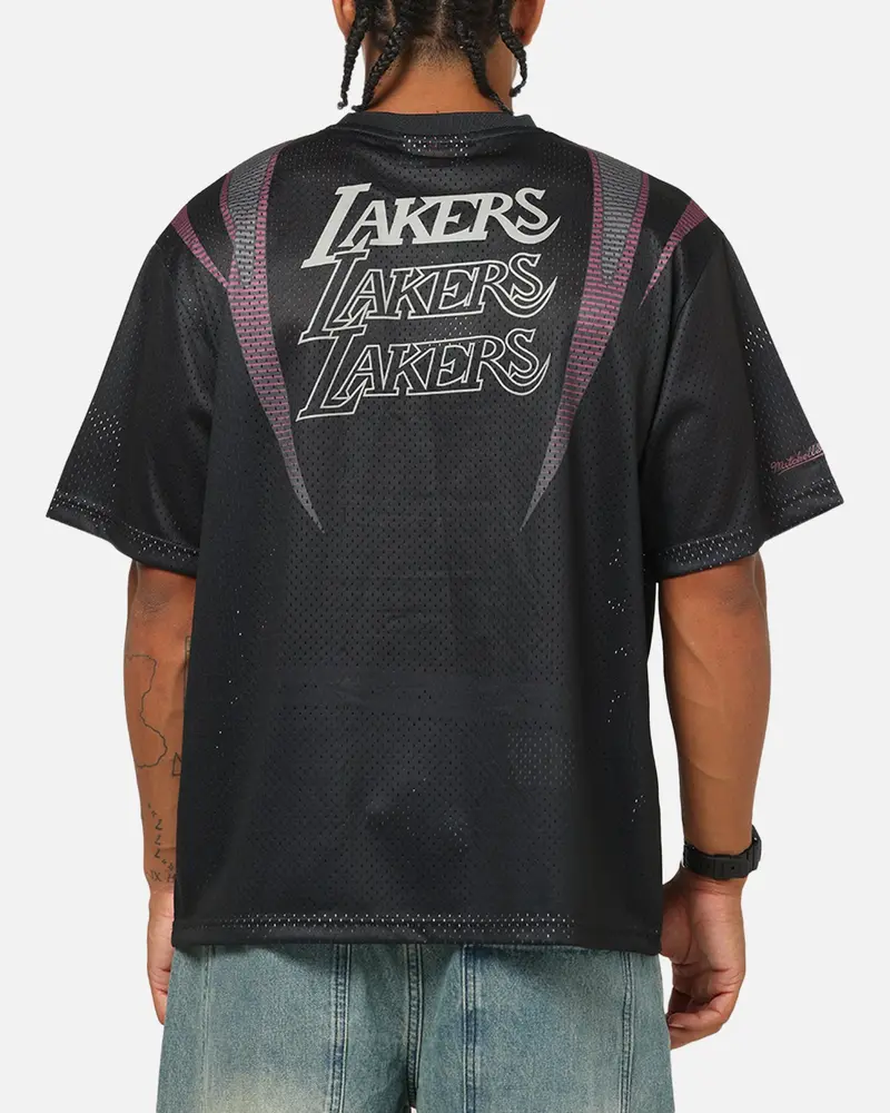 Mitchell & Ness Los Angeles Lakers Festival Jersey Black/Slate/Red 2