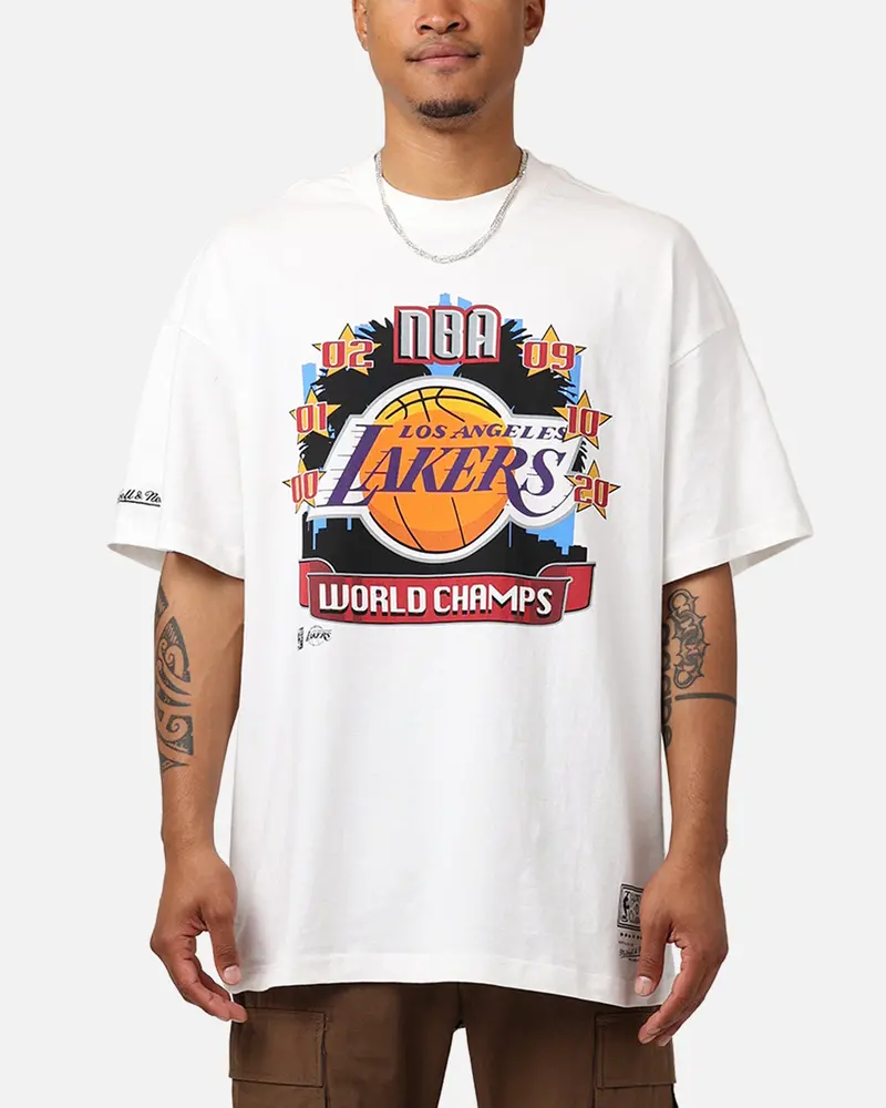 Mitchell & Ness Los Angeles Lakers Got Rings T-Shirt Egret 1