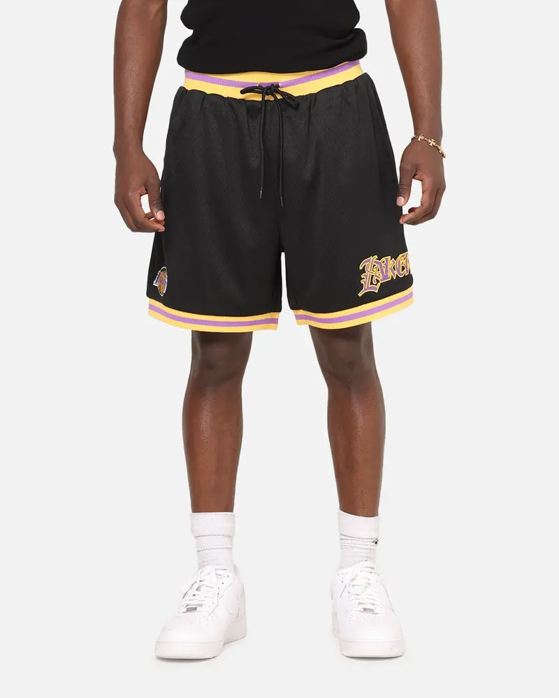 Mitchell & Ness Los Angeles Lakers Gothic Shorts Black 1