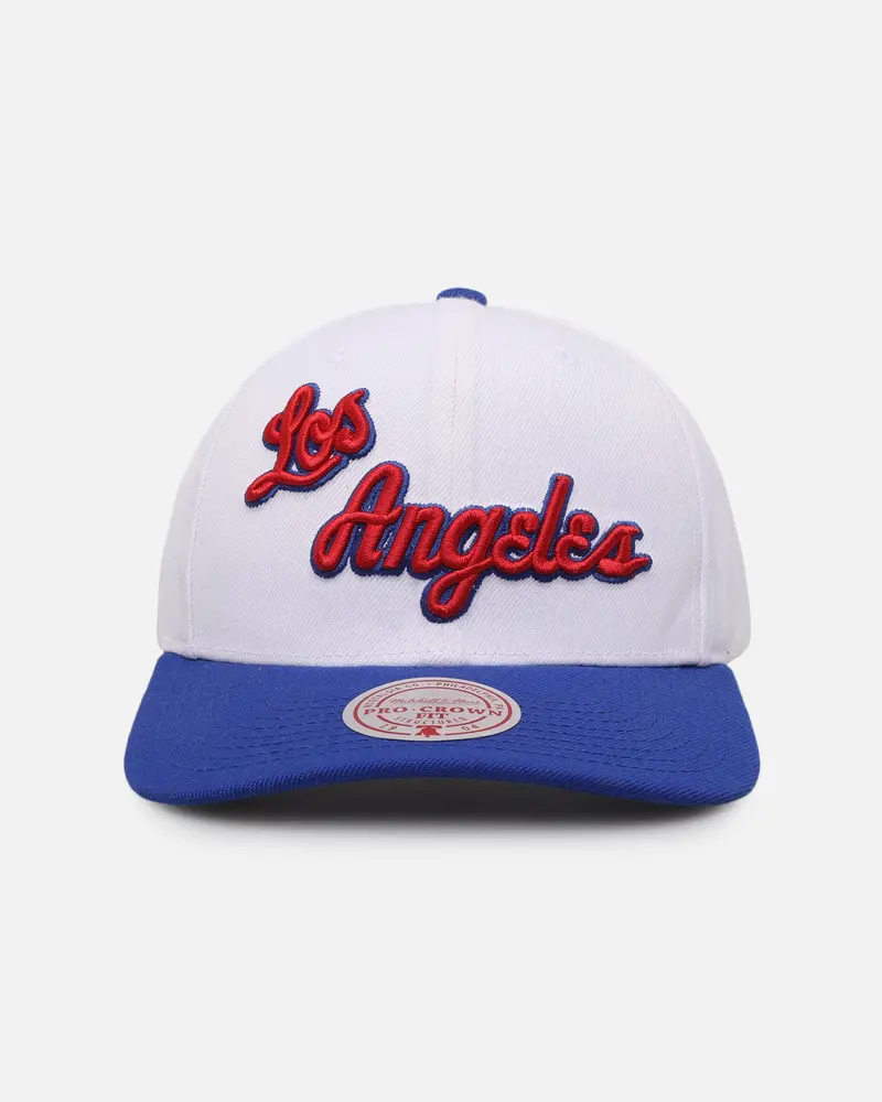 Mitchell & Ness Los Angeles Lakers 'Philippines Flag' Pro Crown Snapback White/Blue 1