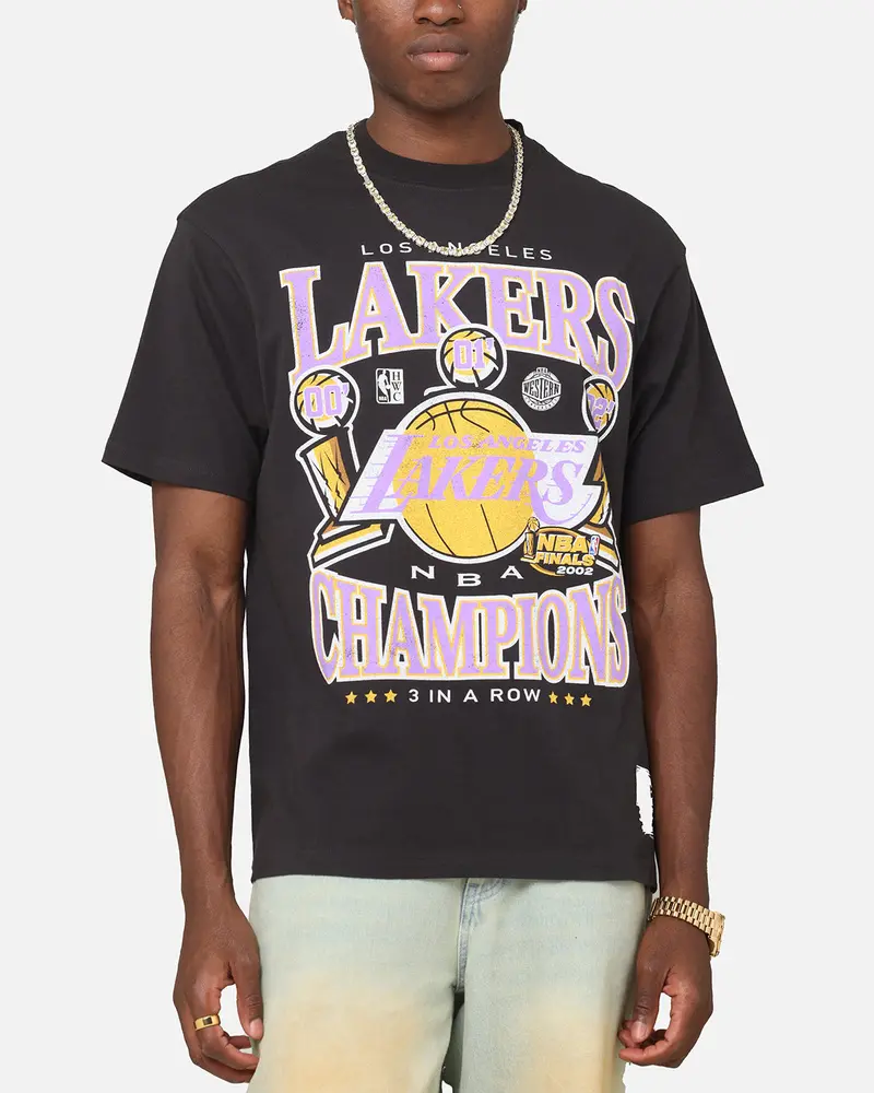 Mitchell & Ness Los Angeles Lakers Pinnacle T-Shirt Faded Black 1