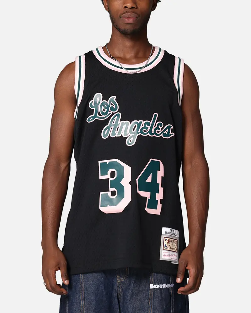 Mitchell & Ness Los Angeles Lakers Shaquille O'neal 'Deep Emerald' Swing Jersey Black 1