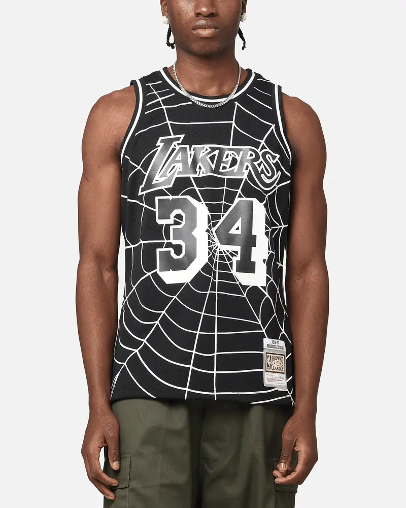 Mitchell & Ness Los Angeles Lakers Shaquille O'neal 'Glow Web' Jersey Black 1