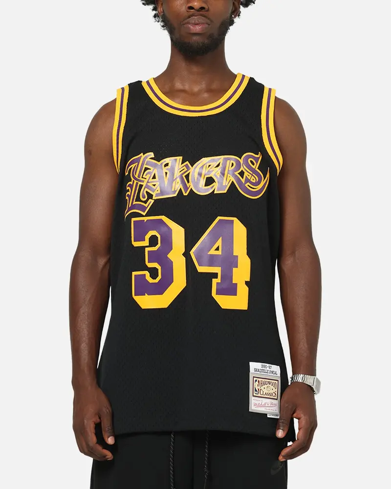 Mitchell & Ness Los Angeles Lakers Shaquille O'neal Gothic Swing Jersey Black 1
