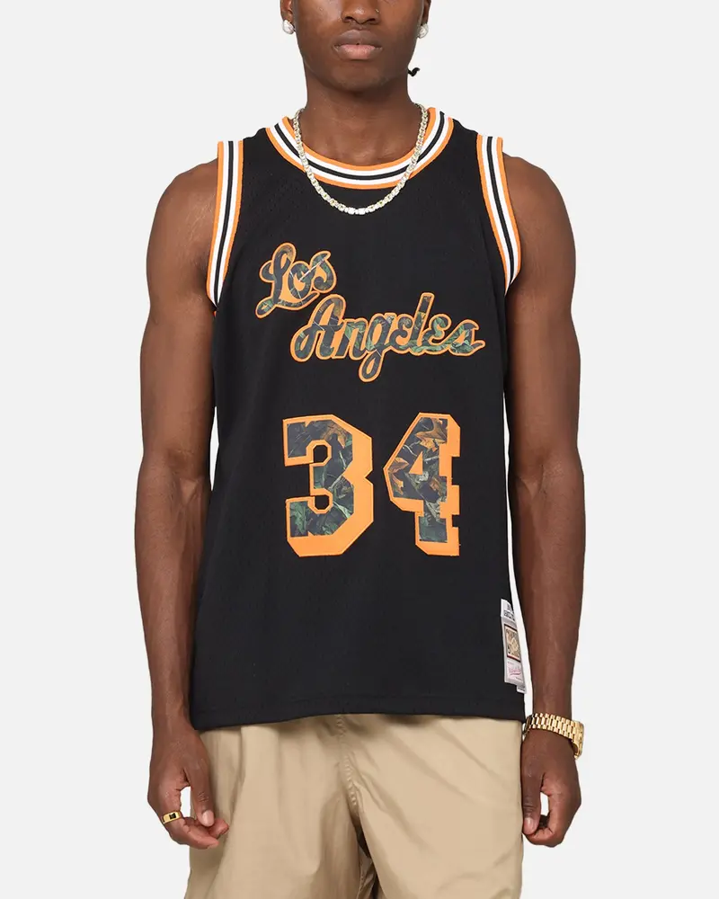 Mitchell & Ness Los Angeles Lakers Shaquille O'neal 'Wilderness' 97 Swing Jersey Black 1