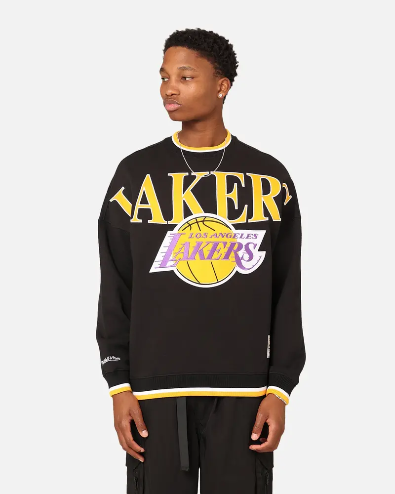 Mitchell & Ness Los Angeles Lakers Shooting Crewneck Black 1