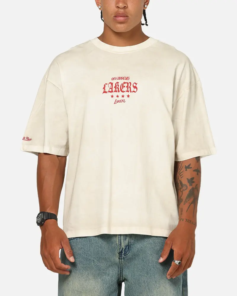 Mitchell & Ness Los Angeles Lakers Star T-Shirt Vintage White 2