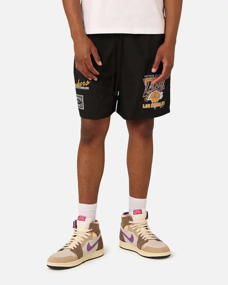Mitchell & Ness Los Angeles Lakers Tri 2.0 Shorts Black 1